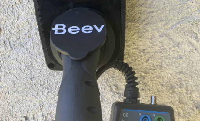 Test de charge sur la borne de recharge