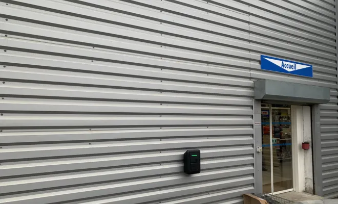 Site de Hossegor avec l'installation d'une borne de 22KW