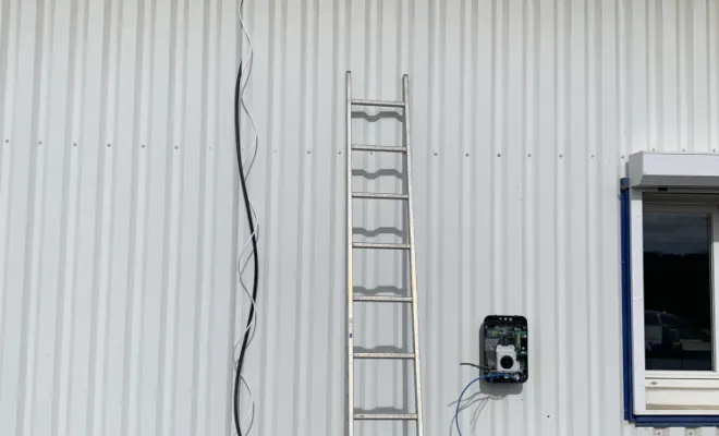 2 bornes Hager Witty Plus supervisées chez M+ Matériaux à Dax, Pau et ses environs, VOLT e-BORNE